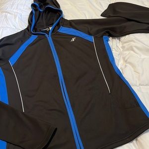 NordictTrack  hooded jacket large blue/black A822
